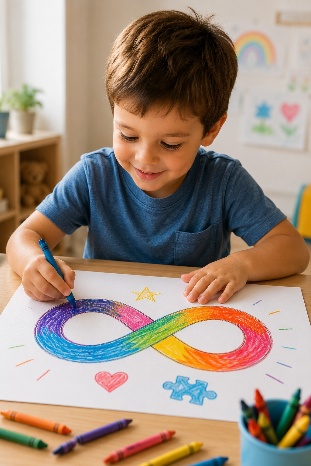 ABA therapist working with a child